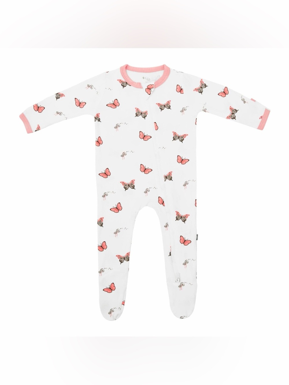 Kyte BABY Butterfly Zipper Sleeper- Size Newborn